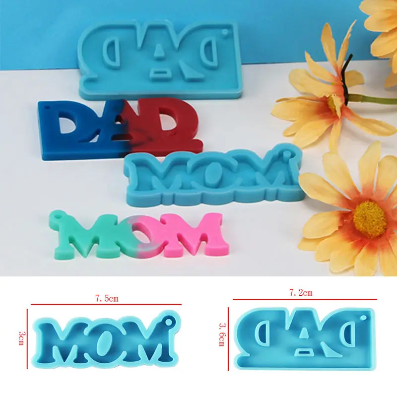 1PC DIY Resin Mould Keychain Silicone Mold MOM DAD English Letter Mold Mould Decoration Key Chain Molds Jewelry Making
1PC DIY Resin Mould Keychain Silicone Mold MOM DAD English Letter Mold Mould Decoration Key Chain Molds Jewelry Making