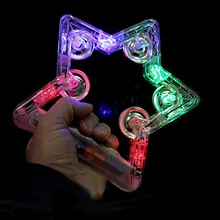 Flashing Tambourine LED Noisemakers Battery Powered Novelty for Wedding Shaking Toy Musical Instruments Handbell Birthday Party