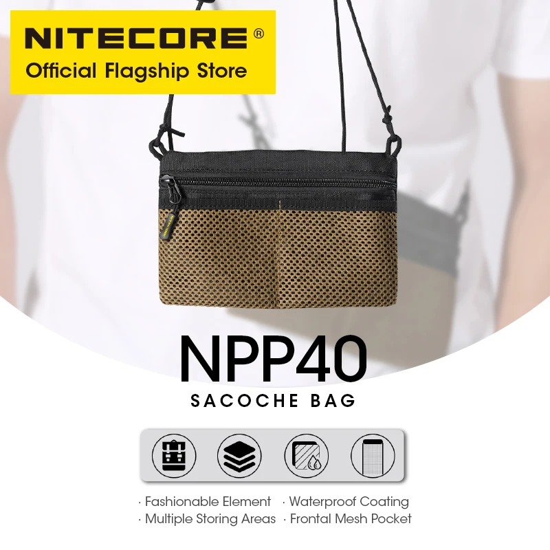 NITECORE NPP40 Shoulder Bags EDC Sacoche Bag Handbag for Men Women Sling Pocket Pouch Waterproof Commuter Travel Satchel Purse
NITECORE NPP40 Shoulder Bags EDC Sacoche Bag Handbag for Men Women Sling Pocket Pouch Waterproof Commuter Travel Satchel Purse
