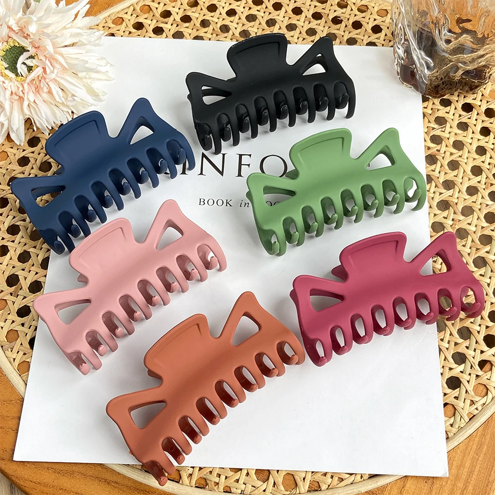 Fashion Chic Colorful Hair Claws For Women Girls Hair Clips Elegant Plastic Barrette Hair Clamps Hairpins Crab Hair Accessories
Fashion Chic Colorful Hair Claws For Women Girls Hair Clips Elegant Plastic Barrette Hair Clamps Hairpins Crab Hair Accessories