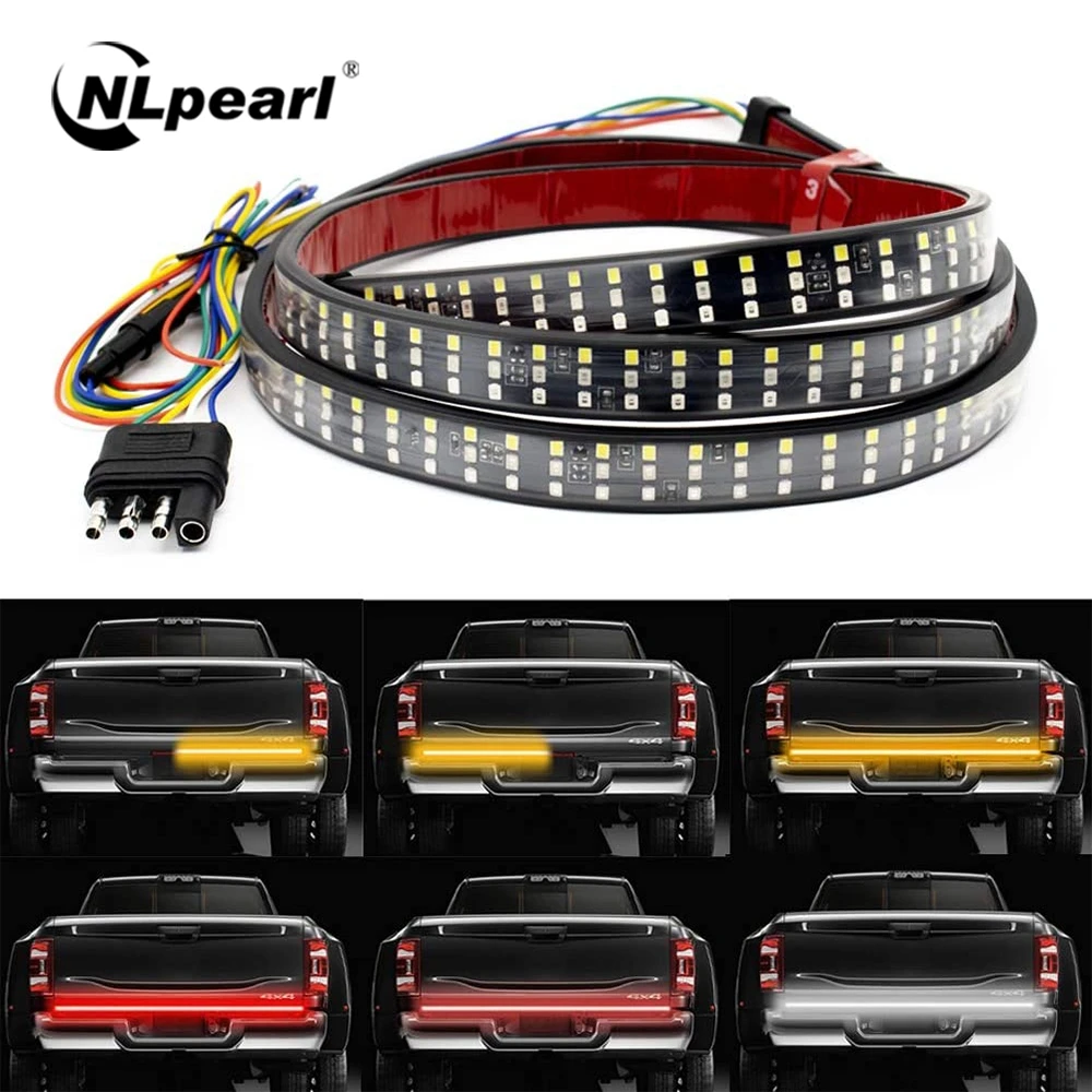 NLpearl 12V 48/60 Inch Car Brake Turn Light Warning Signal Flexible LED Strip Rear Tail Running Reverse Double Flash Lights Red
NLpearl 12V 48/60 Inch Car Brake Turn Light Warning Signal Flexible LED Strip Rear Tail Running Reverse Double Flash Lights Red