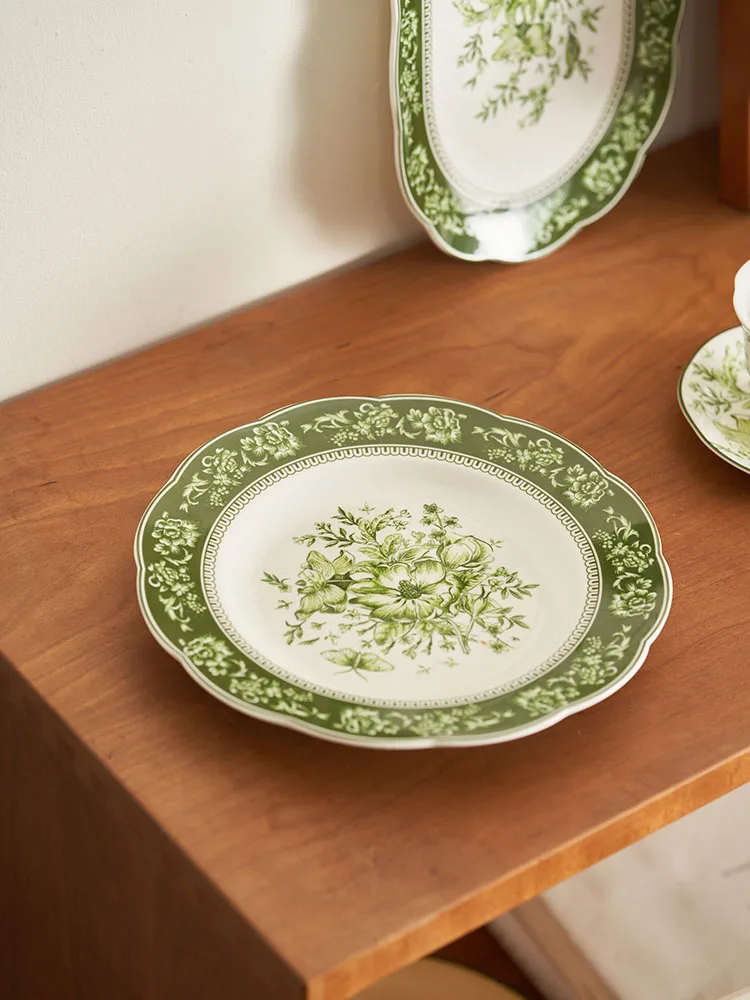 Ceramic Plate French Style Dish Household Western Breakfast Plate 9 Inch Tableware Dinner Plates for Steak for The Restaurant
Ceramic Plate French Style Dish Household Western Breakfast Plate 9 Inch Tableware Dinner Plates for Steak for The Restaurant