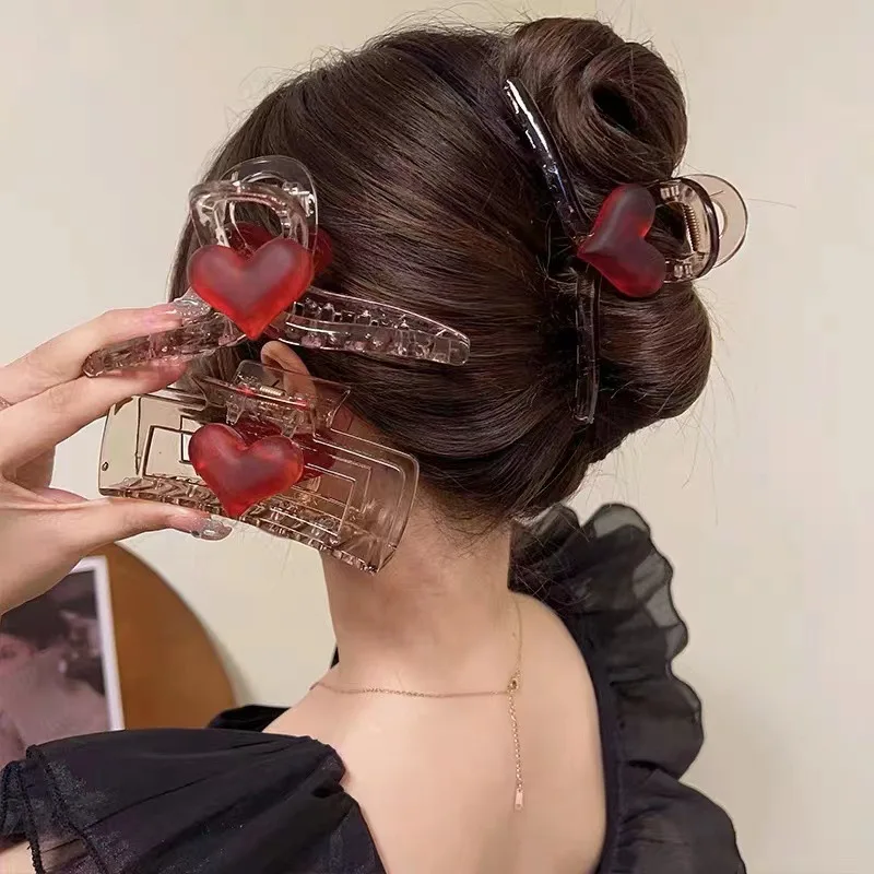 Love Hairpin 2023 New High Back Brain Shark Clip Headwear Large Grab Clip Temperament Girl Hairpin Women Hair Accessories
Love Hairpin 2023 New High Back Brain Shark Clip Headwear Large Grab Clip Temperament Girl Hairpin Women Hair Accessories