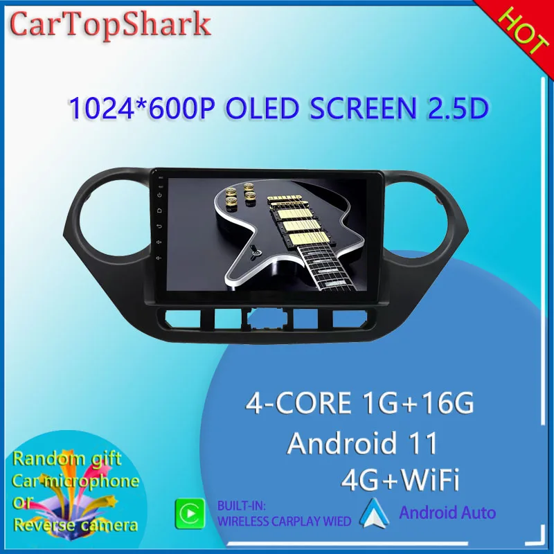 CarTopShark 9 "Android car radio multimedia video player navigation stereo GPS for Hyundai 2013-2016 i10 series smart display
CarTopShark 9 "Android car radio multimedia video player navigation stereo GPS for Hyundai 2013-2016 i10 series smart display