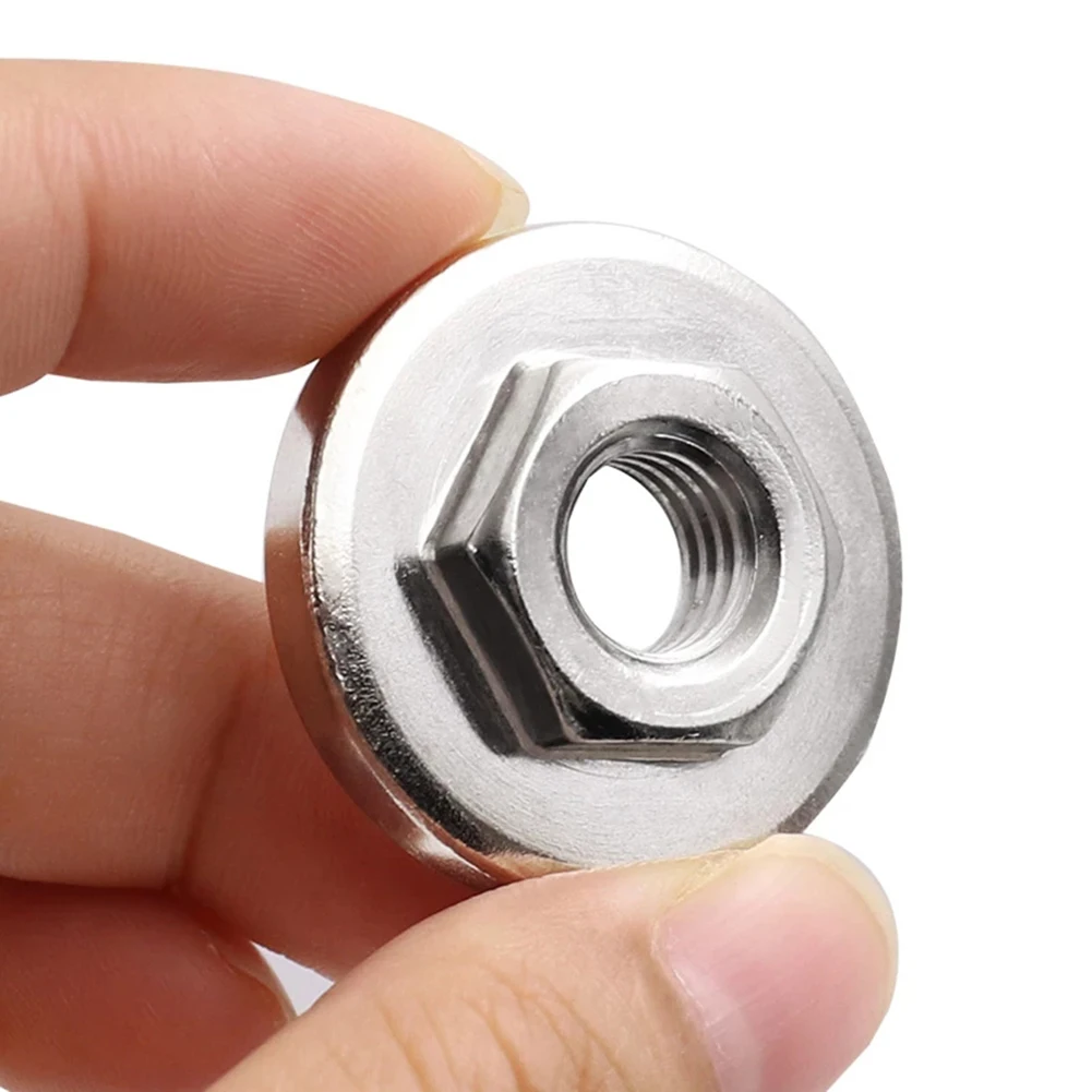 100 Type Angle Grinder Nuts 30mm 5pcs Anti-wear M10 Silver Stainless Steel Angle Grinder Tool Accessories Durable
100 Type Angle Grinder Nuts 30mm 5pcs Anti-wear M10 Silver Stainless Steel Angle Grinder Tool Accessories Durable