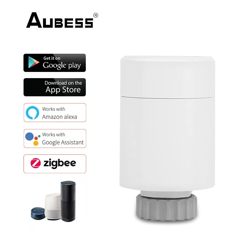 Tuya ZigBee 3.0 Thermostatic Radiator Valve Actuator Temperature Controller Via Alexa Tuya Smart Life APP Remote Control
Tuya ZigBee 3.0 Thermostatic Radiator Valve Actuator Temperature Controller Via Alexa Tuya Smart Life APP Remote Control