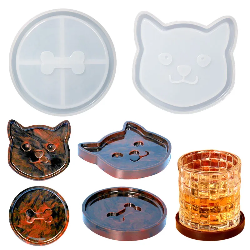 DIY Pet Coaster Silicone Molds Creative Cat Bones Pet Storage Coaster Epoxy Resin Mold Handmade Home Decor Candle Base Mould
DIY Pet Coaster Silicone Molds Creative Cat Bones Pet Storage Coaster Epoxy Resin Mold Handmade Home Decor Candle Base Mould