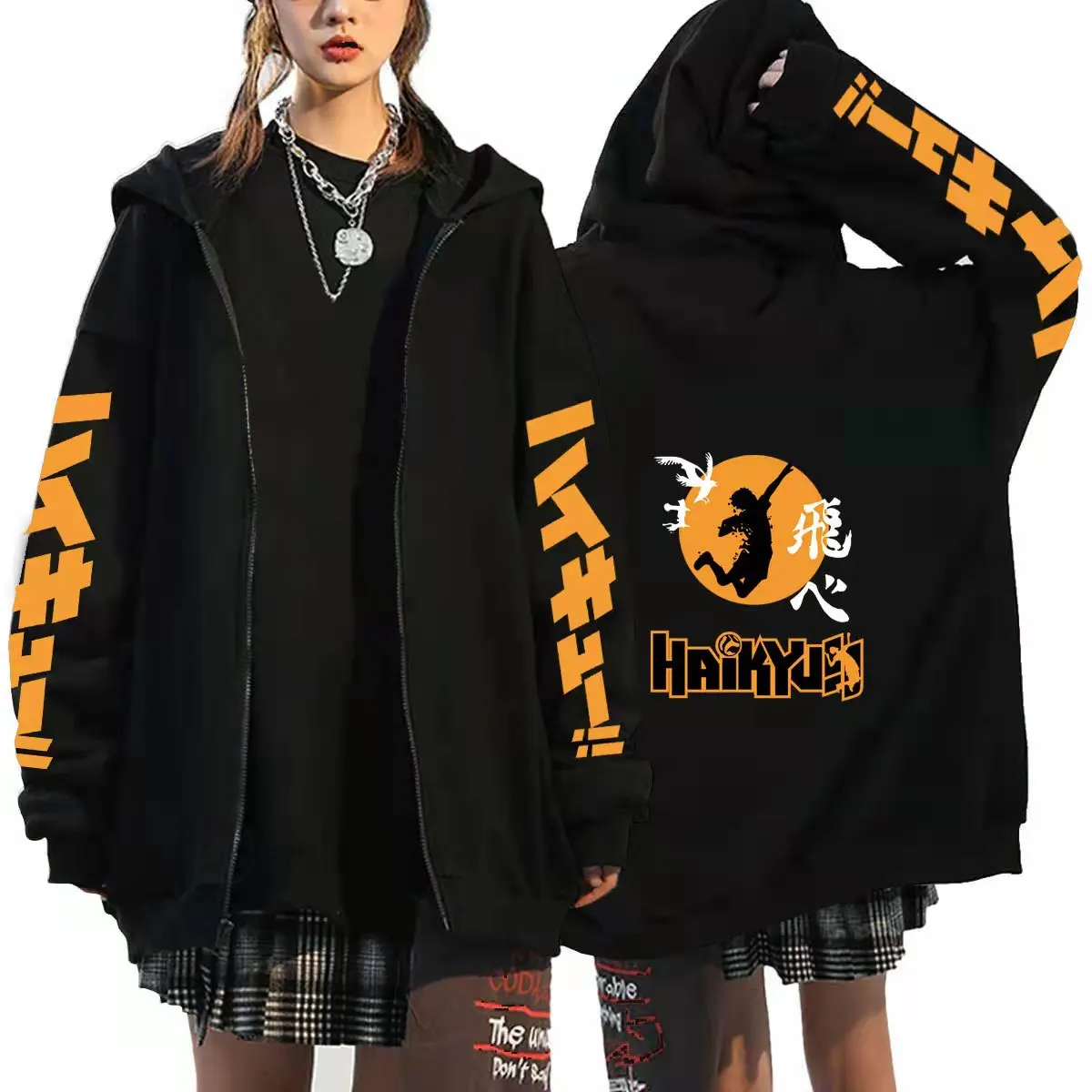 Hot Cartoon Haikyuu Zipper Hoodies Men Funny Japanese Anime Streetwear Harajuku Karasuno Fly High Graphic Sweatshirts Unisex Top
Hot Cartoon Haikyuu Zipper Hoodies Men Funny Japanese Anime Streetwear Harajuku Karasuno Fly High Graphic Sweatshirts Unisex Top