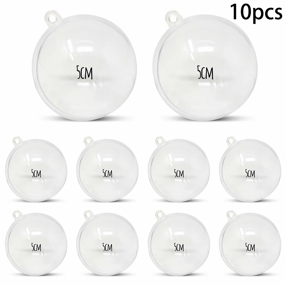 10pcs Christmas Clear Ball Decorations 2023 Diy Fillable Baubles Xmas Tree Hanging Ornaments For Home Wedding Decor Plastic
10pcs Christmas Clear Ball Decorations 2023 Diy Fillable Baubles Xmas Tree Hanging Ornaments For Home Wedding Decor Plastic