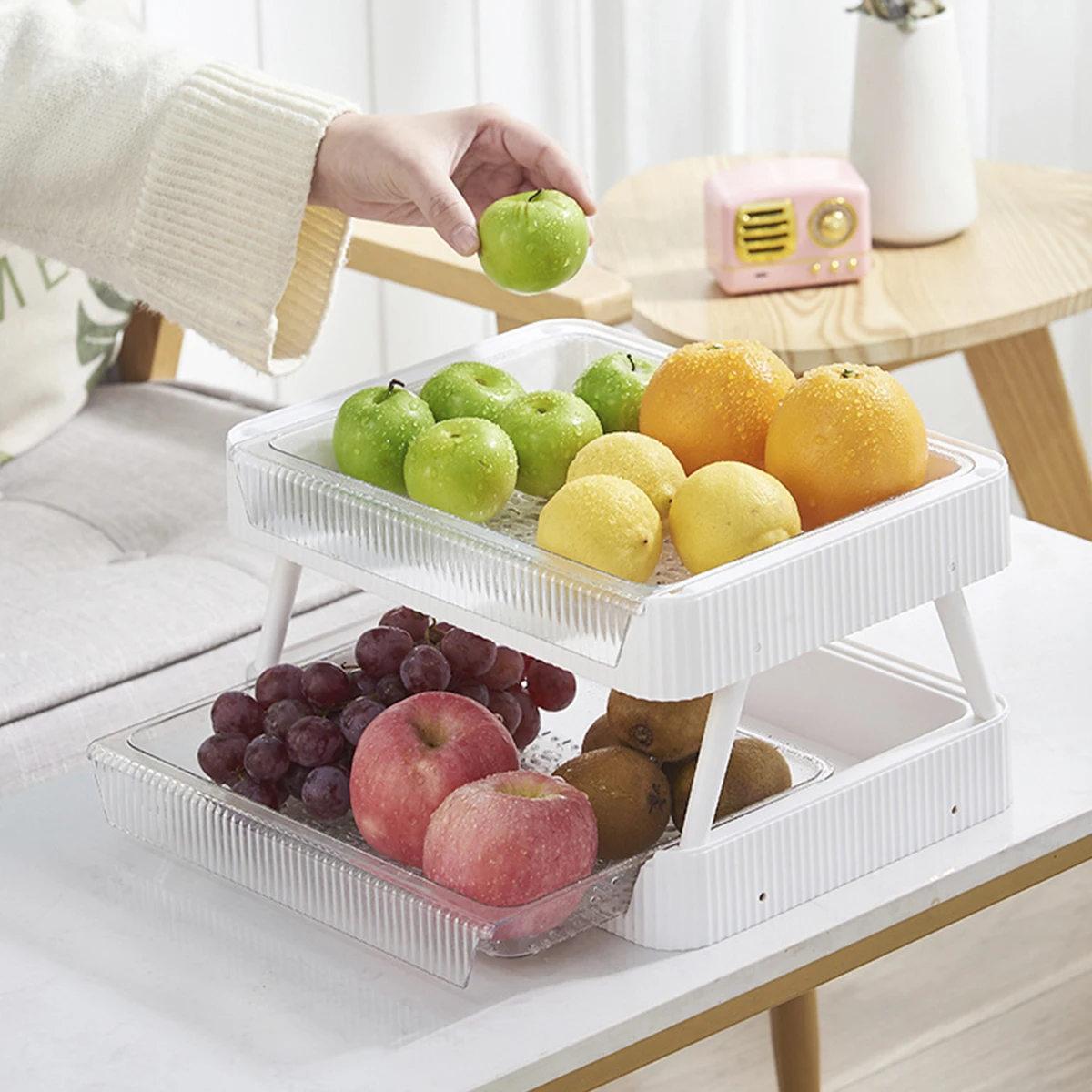 Hot Pot Food Storage Plate Foldable Food Drain Dish Rack Stackable Food Preparation Plate Fruit and Vegetable Tray Creative Side
Hot Pot Food Storage Plate Foldable Food Drain Dish Rack Stackable Food Preparation Plate Fruit and Vegetable Tray Creative Side