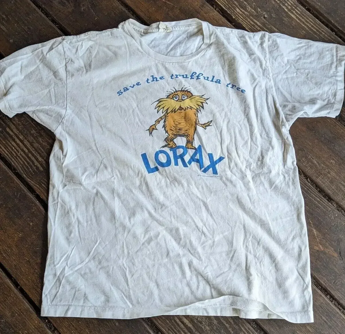 Винтажная футболка с длинными рукавами Dr. Suess The Lorax Save трюфелю размер XL 1994