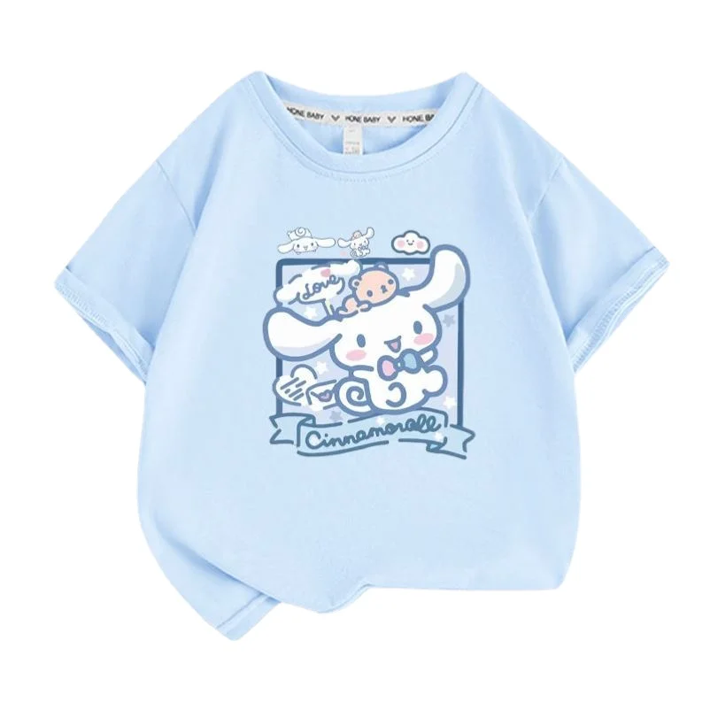 Sanriot2023 Summer Girls' New T-shirt Children's Clothes Printed Short Sleeve Cotton Loose Comfortable Top Parent-Child Outfit
Sanriot2023 Summer Girls' New T-shirt Children's Clothes Printed Short Sleeve Cotton Loose Comfortable Top Parent-Child Outfit