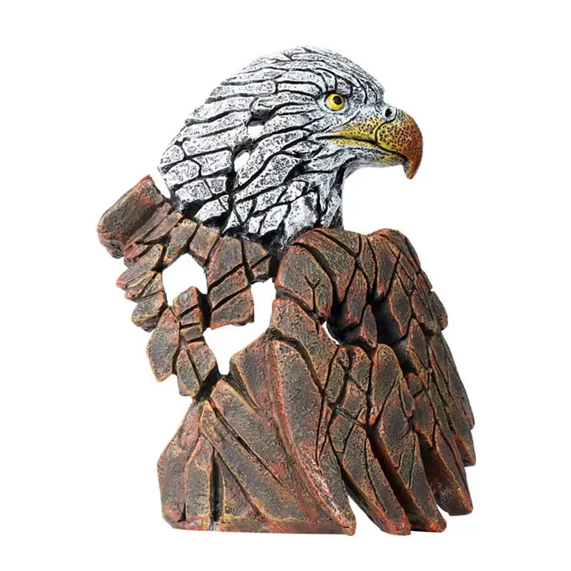 

Resin Eagle Statue Resin Crafts Desktop Ornaments Owl Eagle Exhibition Grand Plan Dapeng Wings Gardening Decoration