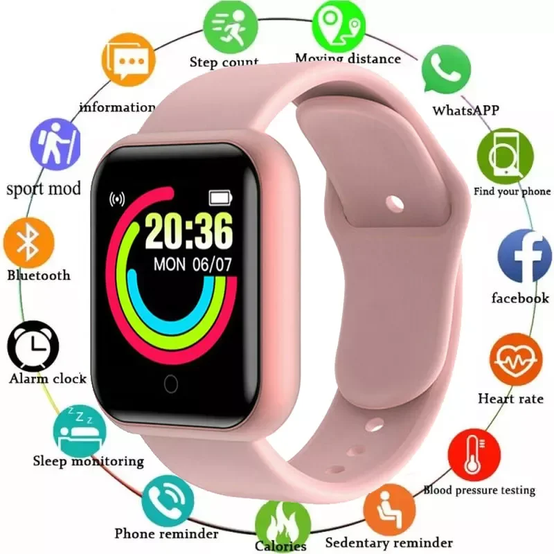Smart Wristband Fitness Tracker Pedometer Color Screen D20 Sport Smartwatch Digital Watches Kids Men Women Smart Bracelets
Smart Wristband Fitness Tracker Pedometer Color Screen D20 Sport Smartwatch Digital Watches Kids Men Women Smart Bracelets