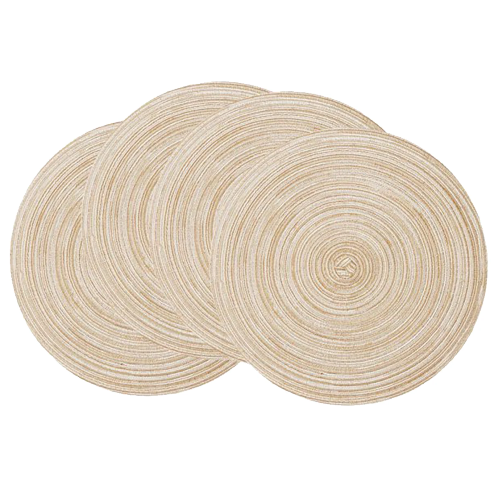 4pcs Cotton Braided Dining Room Easy Clean 15 Inch Kitchen Washable Non Slip Round Rop Home Solid Desktop Decor Table Placemat
4pcs Cotton Braided Dining Room Easy Clean 15 Inch Kitchen Washable Non Slip Round Rop Home Solid Desktop Decor Table Placemat