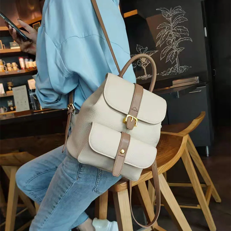 2023 New Natural Cowhide Large-capacity All-match 2023 Hand-held One-shoulder Women's Bag Genuine Leather Backpack
2023 New Natural Cowhide Large-capacity All-match 2023 Hand-held One-shoulder Women's Bag Genuine Leather Backpack