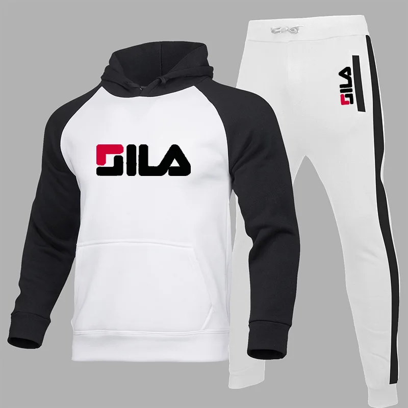 2023 Tracksuit Men Fashion Hoodies Solid Suits Men Sweatshirts + Drawstring Sweatpants Loose Leisure Sportswear Sets Winter New 
2023 Tracksuit Men Fashion Hoodies Solid Suits Men Sweatshirts + Drawstring Sweatpants Loose Leisure Sportswear Sets Winter New