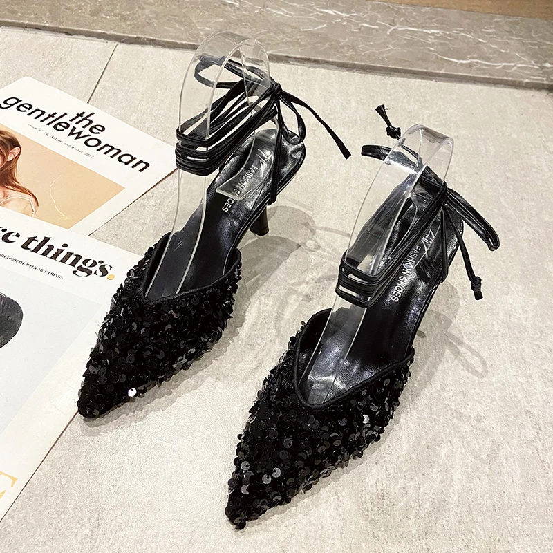 Ladies Thin High Heels Glitter Sexy Ladies Sandals Ladies Party Pumps Pointed Toe Glitter Women's Fashion Shoes 2022 New 6 8 cm
Ladies Thin High Heels Glitter Sexy Ladies Sandals Ladies Party Pumps Pointed Toe Glitter Women's Fashion Shoes 2022 New 6 8 cm