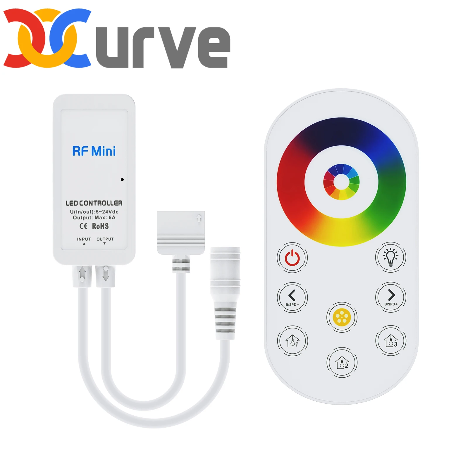 Excell RF Touch 5 PIN RGBW Controller for 5050 2835 RGB+White LED Strip Lights Adjust Speed Brightness Color Scene DC12V DC24V
Excell RF Touch 5 PIN RGBW Controller for 5050 2835 RGB+White LED Strip Lights Adjust Speed Brightness Color Scene DC12V DC24V