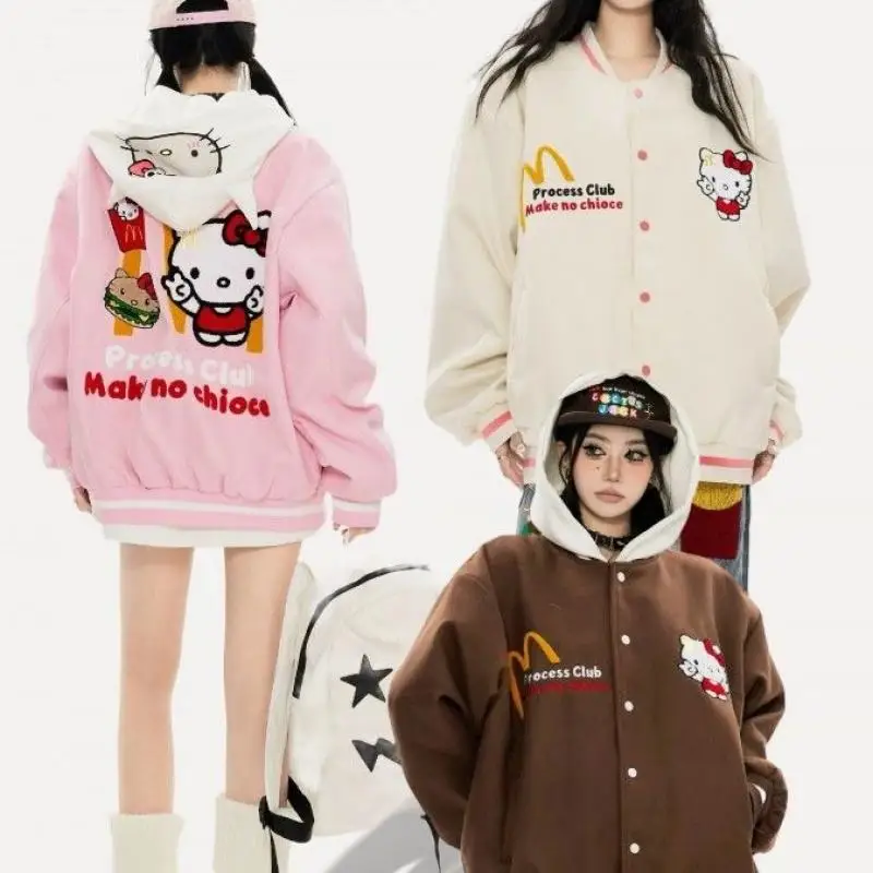 Kawaii Sanrioed Anime Cartoon Hello Kitty Series Cotton Vintage Baseball Suit Loose Coat Jacket Baby Boy Girl Festival Gift
Kawaii Sanrioed Anime Cartoon Hello Kitty Series Cotton Vintage Baseball Suit Loose Coat Jacket Baby Boy Girl Festival Gift