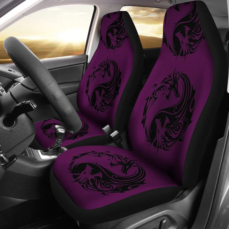 Purple Dragon Yin Yang Car Seat Covers Pair, 2 Front Car Seat Covers, Seat Cover for Car, Car Seat Protector, Car Accessory
Purple Dragon Yin Yang Car Seat Covers Pair, 2 Front Car Seat Covers, Seat Cover for Car, Car Seat Protector, Car Accessory