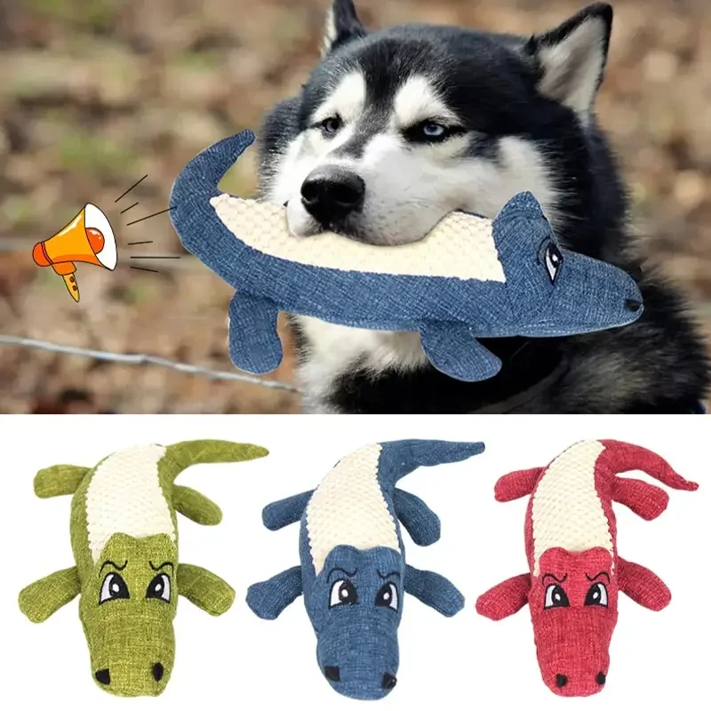 Pet Chew Vocalization Toy Interactive Cartoon Animal Plush Alligator Shape Dog Sound Toy Gnawing Grinding Teeth Training Product
Pet Chew Vocalization Toy Interactive Cartoon Animal Plush Alligator Shape Dog Sound Toy Gnawing Grinding Teeth Training Product