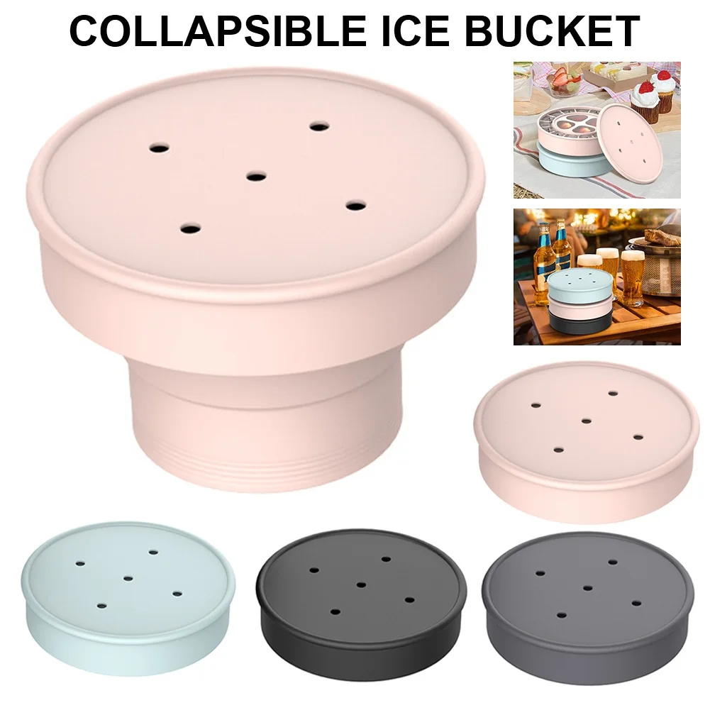 Collapsible Ice Bucket Silicone Ice Cube Mold with Lid Durable Pop Up Bucket Portable Ice Cube Maker for Outdoor Travel Camping
Collapsible Ice Bucket Silicone Ice Cube Mold with Lid Durable Pop Up Bucket Portable Ice Cube Maker for Outdoor Travel Camping