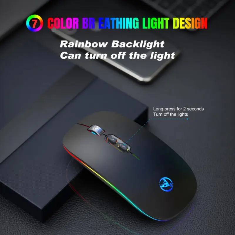 Slim 1200dpi 2.4g Wireless Mouse Luminous Ergonomics Optical Mouse Gaming Mouse Computer Accessories Silent Glowing Rechargeable
Slim 1200dpi 2.4g Wireless Mouse Luminous Ergonomics Optical Mouse Gaming Mouse Computer Accessories Silent Glowing Rechargeable