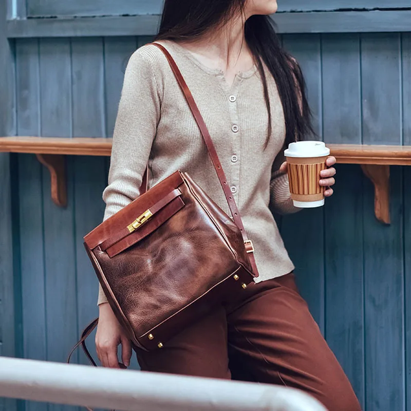 Genuine Leather Backpack For Women Stylish Anti-theft Female Travel Backpacks School Casual Ladies Small Back Bag Free Shipping
Genuine Leather Backpack For Women Stylish Anti-theft Female Travel Backpacks School Casual Ladies Small Back Bag Free Shipping