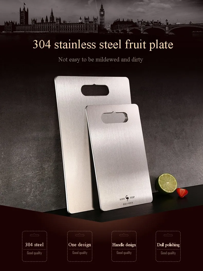 304 Stainless Steel Multi-Function Cutting Board Home Kitchen Board Sterile Mildew Proof Fruit Vegetable Meat Chopping Board
304 Stainless Steel Multi-Function Cutting Board Home Kitchen Board Sterile Mildew Proof Fruit Vegetable Meat Chopping Board