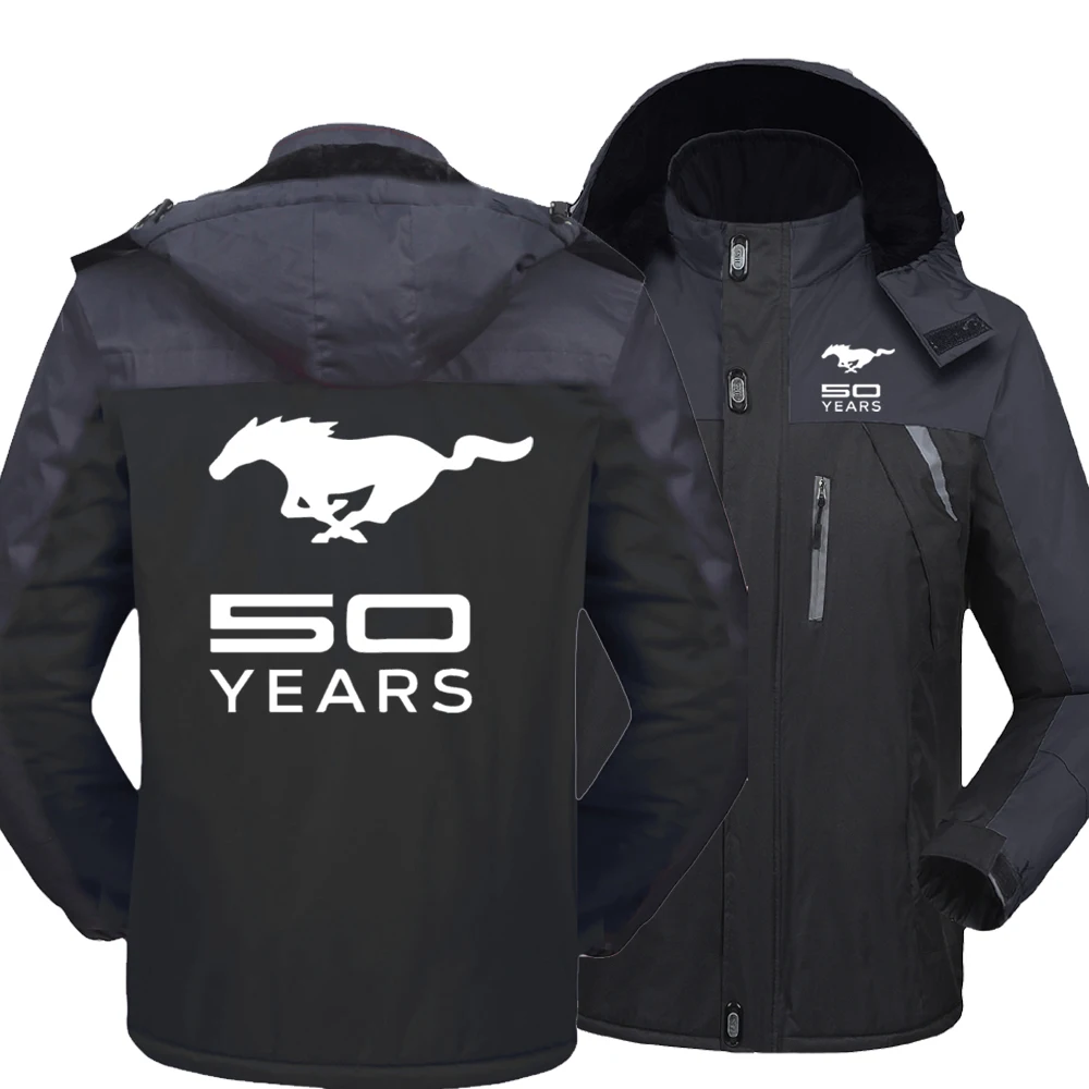 Winter Fashion Mustang 50 Years Logo Men's Fleece Waterproof Jackets Thicken Hoodies Zipper Warm High Quality Outwear
Winter Fashion Mustang 50 Years Logo Men's Fleece Waterproof Jackets Thicken Hoodies Zipper Warm High Quality Outwear