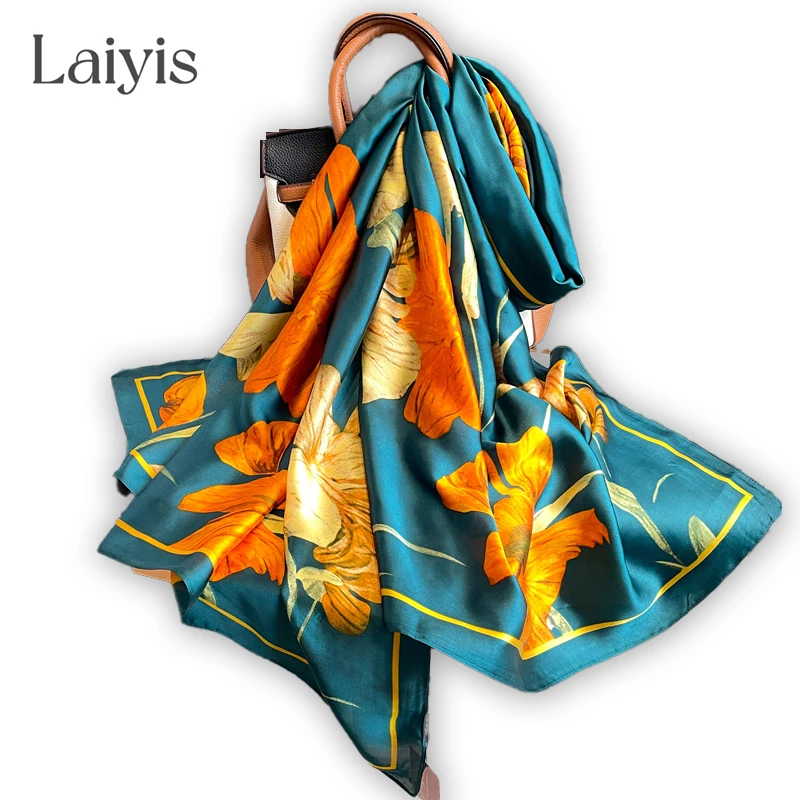 Шарф женский шелковый с принтом, 180x90 см
Шарф женский шелковый с принтом, 180x90 см