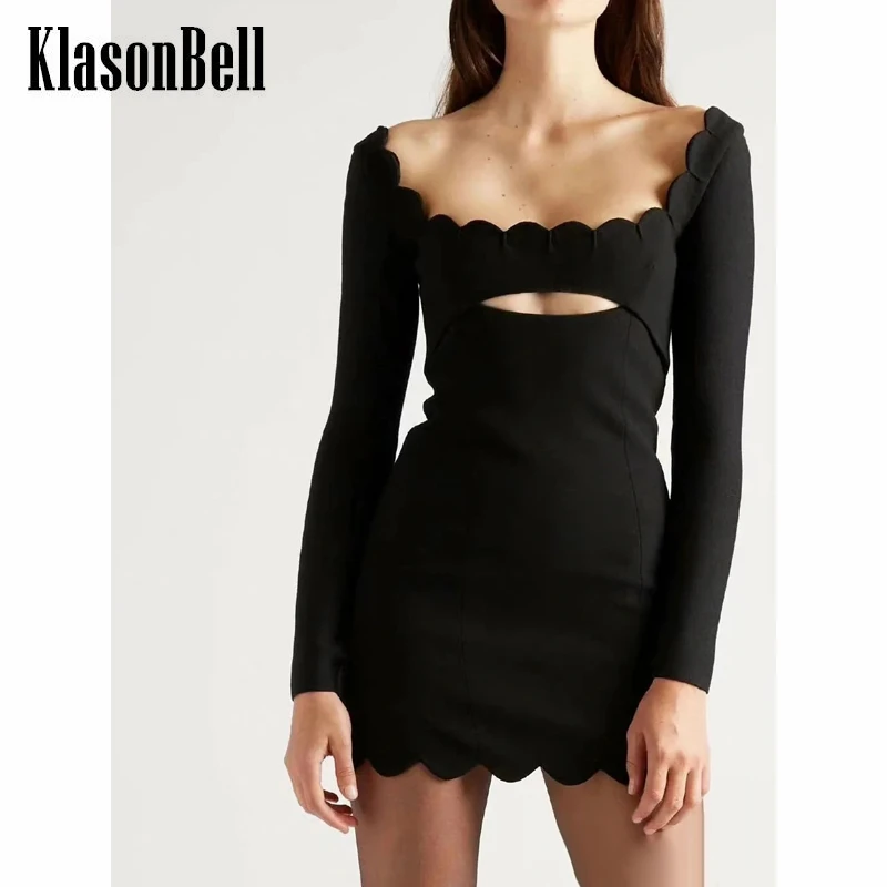 4,18 KlasonBell сексуальное облегающее короткое черное платье с длинным рукавом и квадратным вырезом
4,18 KlasonBell сексуальное облегающее короткое черное платье с длинным рукавом и квадратным вырезом