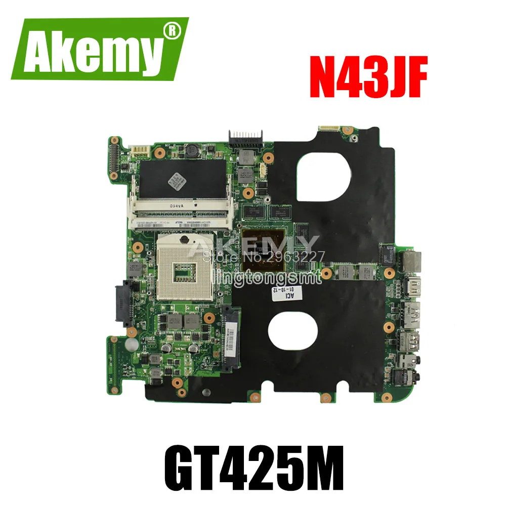 For Asus Laptop Motherboard N43J N43JF N43JM N43JQ REV2.0 Mainboard HM55 2 Ram SLOTS GT425M 100% Tested
For Asus Laptop Motherboard N43J N43JF N43JM N43JQ REV2.0 Mainboard HM55 2 Ram SLOTS GT425M 100% Tested