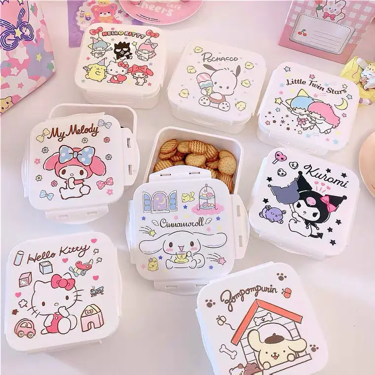 Kuromi Food Snack Sealed Preservation Box Household Fruit Storage Box Student Tableware Lunch Box High Temperature Safety
Kuromi Food Snack Sealed Preservation Box Household Fruit Storage Box Student Tableware Lunch Box High Temperature Safety