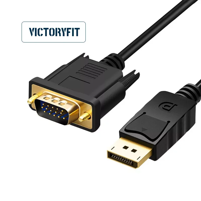 6 Feet, 1080P HD, Male to Male, DP Displayport to VGA / DVI Cable, for PC Computer Desktop, Laptop, Graphics Card, HDTV, Monitor
6 Feet, 1080P HD, Male to Male, DP Displayport to VGA / DVI Cable, for PC Computer Desktop, Laptop, Graphics Card, HDTV, Monitor