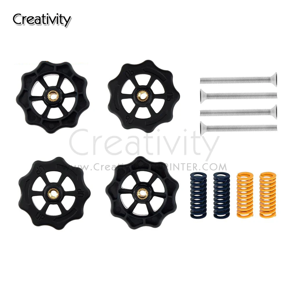 4pcs 3D Printer Parts M4*40mm Upgraded Big Hand Twist Auto Leveling Nuts For Mini Ender3 CR10 CR-10S 3D Printer
4pcs 3D Printer Parts M4*40mm Upgraded Big Hand Twist Auto Leveling Nuts For Mini Ender3 CR10 CR-10S 3D Printer