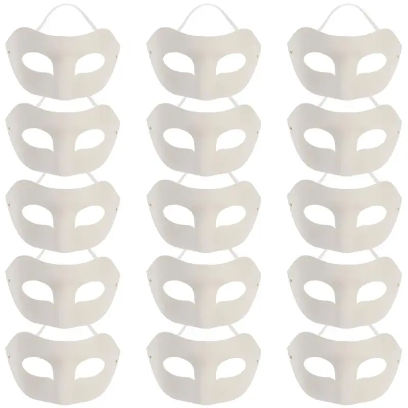 15pcs DIY Paintable Blank Mask Paper Art Masks DIY Blank Masks DIY Painting Masks for Masquerade Cosplay Party
15pcs DIY Paintable Blank Mask Paper Art Masks DIY Blank Masks DIY Painting Masks for Masquerade Cosplay Party