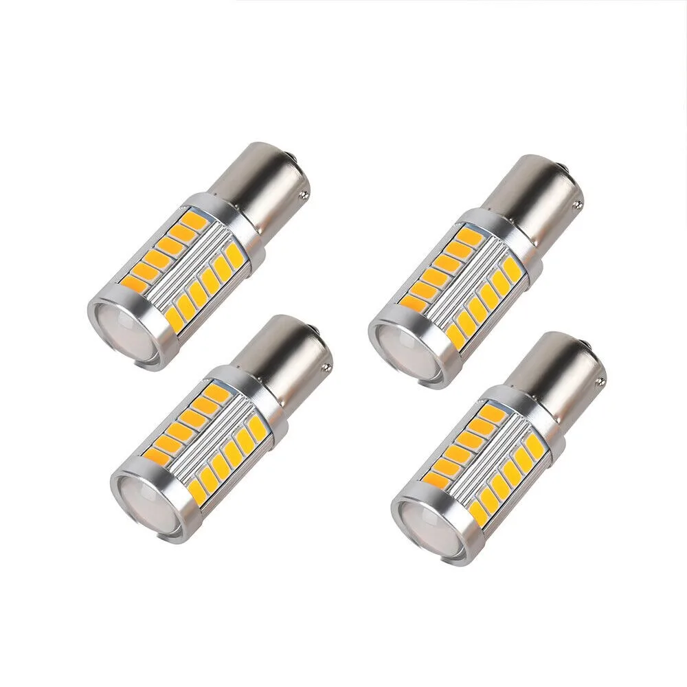 4 PCS Turn Signal Led Bulbs For Cars 33 LED 581 BAU15S PY21W Turn Signal Yellow Rear Indicator 12V Bulb Car Lights
4 PCS Turn Signal Led Bulbs For Cars 33 LED 581 BAU15S PY21W Turn Signal Yellow Rear Indicator 12V Bulb Car Lights