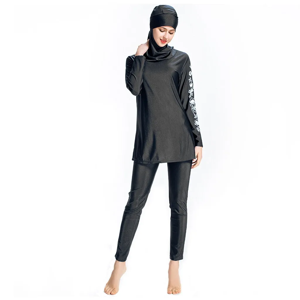 Muslim Swimwear Suit Swimsuit Color With Cap Solid Women Women Bathing Beachwear Swimwears Tankinis Set Swimwears bikini top
Muslim Swimwear Suit Swimsuit Color With Cap Solid Women Women Bathing Beachwear Swimwears Tankinis Set Swimwears bikini top