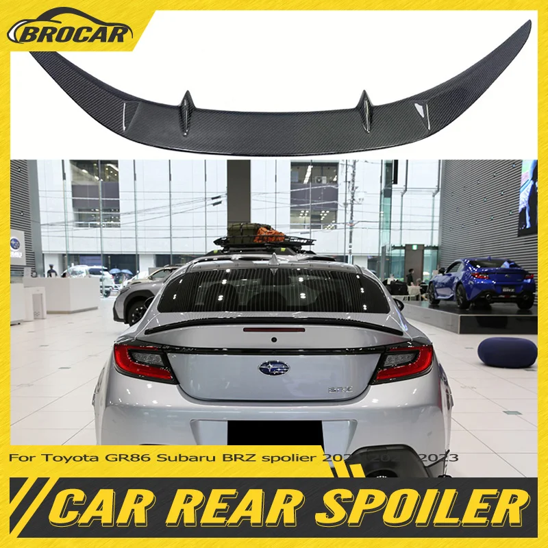 For Toyota GR86 Subaru BRZ spolier 2021 2022 2023 ST style real carbon fiber spoiler trunk lip cover splitter car tuning 
For Toyota GR86 Subaru BRZ spolier 2021 2022 2023 ST style real carbon fiber spoiler trunk lip cover splitter car tuning