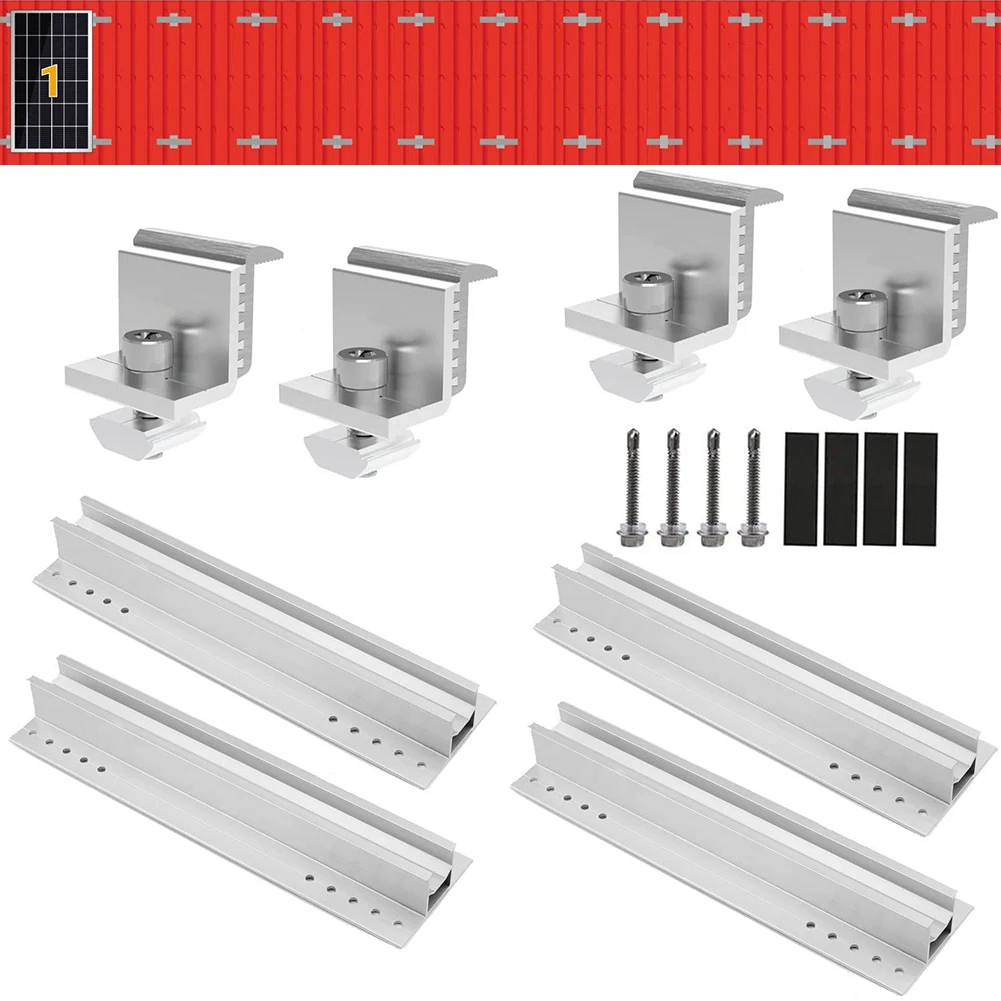 4 Set 30/35mm Solar Panel Photovoltaic Bracket Mounting Rail End/Middle Clamps Trapezoidal Sheet Solar Panel Accessories
4 Set 30/35mm Solar Panel Photovoltaic Bracket Mounting Rail End/Middle Clamps Trapezoidal Sheet Solar Panel Accessories