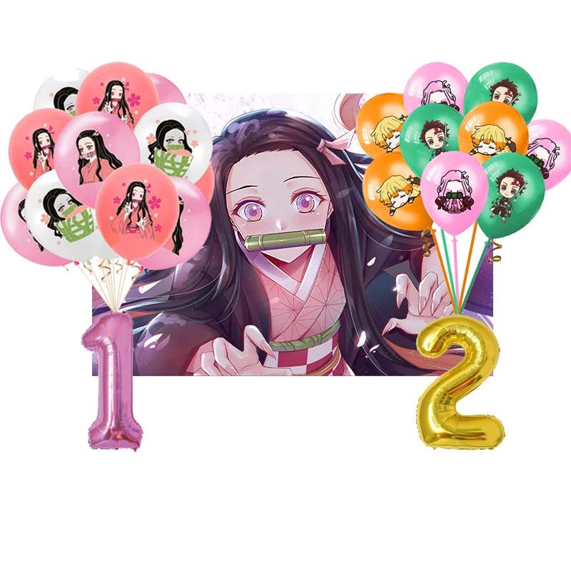 Demon Slayer Balloon Birthday Party Decorative Kamado Tanjirou Kamado Nezuko Room Layout Decoration Number Balloon Set Backdrops
Demon Slayer Balloon Birthday Party Decorative Kamado Tanjirou Kamado Nezuko Room Layout Decoration Number Balloon Set Backdrops