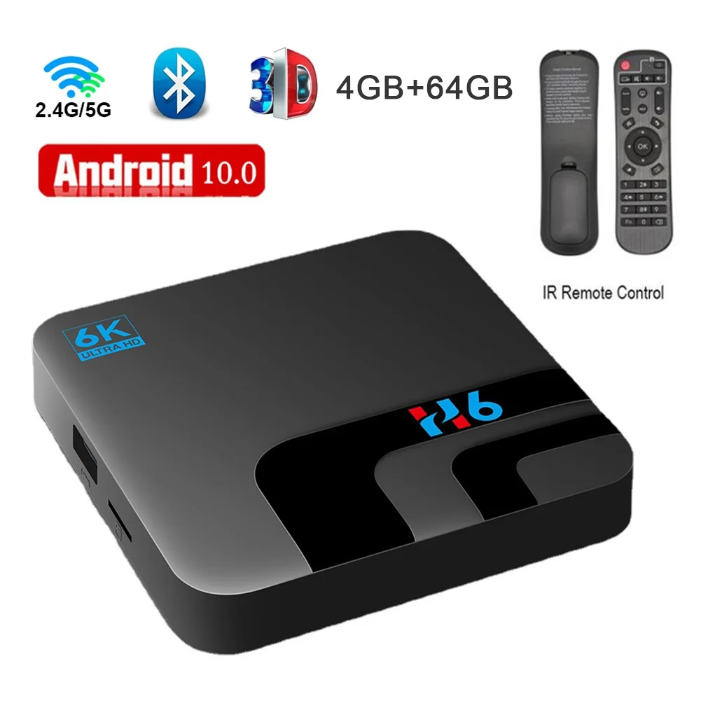 H6 android tv box 16gb 32gb 64gb 6k 3d video h.265 media player 2.4g 5Ghz wifi bluetooth-compatible tv box Genuine Favourite
H6 android tv box 16gb 32gb 64gb 6k 3d video h.265 media player 2.4g 5Ghz wifi bluetooth-compatible tv box Genuine Favourite
