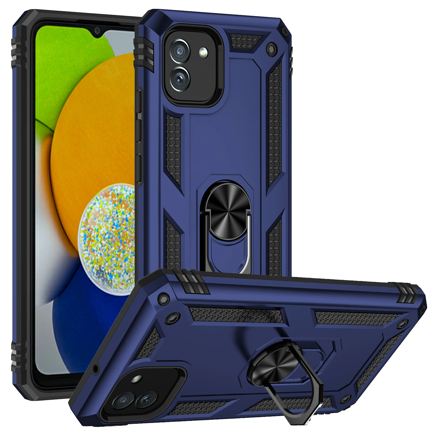 Luxurious Shockproof Armor Phone Case For Samsung Galaxy A73 A53 A33 5G 2022 A03 Rugged Car Magnetic Ring Bracket PC Back Cover
Luxurious Shockproof Armor Phone Case For Samsung Galaxy A73 A53 A33 5G 2022 A03 Rugged Car Magnetic Ring Bracket PC Back Cover