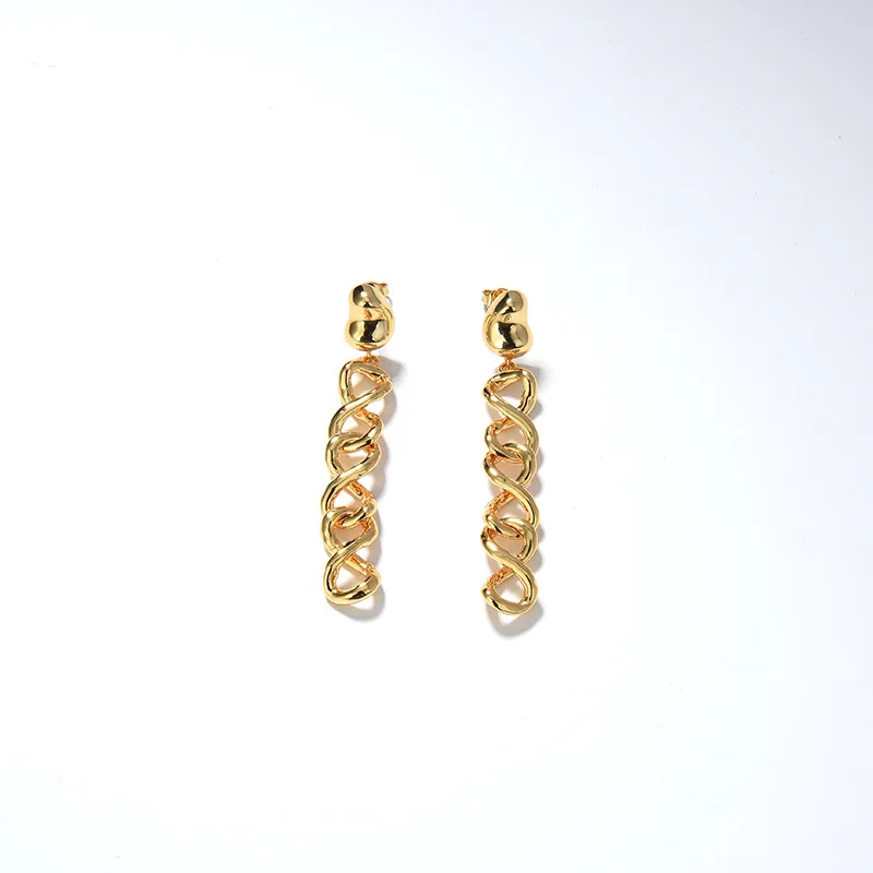 WANXIN Chain Tassel Ins Style Simple Commute Modern Street Design Female High Sense Copper-Plated Gold Special Interest Earrings
WANXIN Chain Tassel Ins Style Simple Commute Modern Street Design Female High Sense Copper-Plated Gold Special Interest Earrings