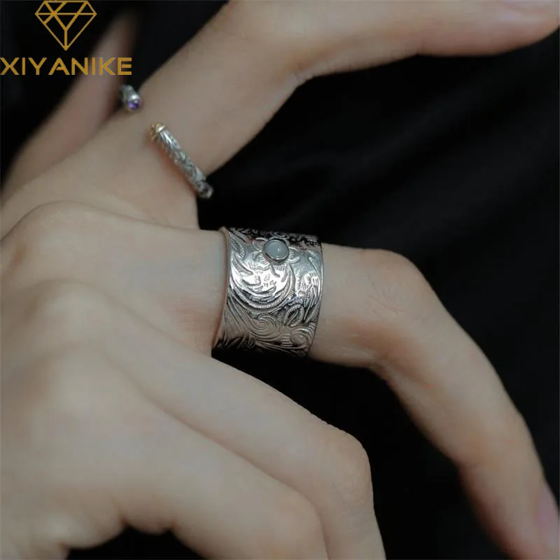 DAYIN Luxury Wide Open Cuff Finger Rings For Women Girl Retro Fashion New Punk Jewelry Lady Gift Party Anillos Mujer
DAYIN Luxury Wide Open Cuff Finger Rings For Women Girl Retro Fashion New Punk Jewelry Lady Gift Party Anillos Mujer