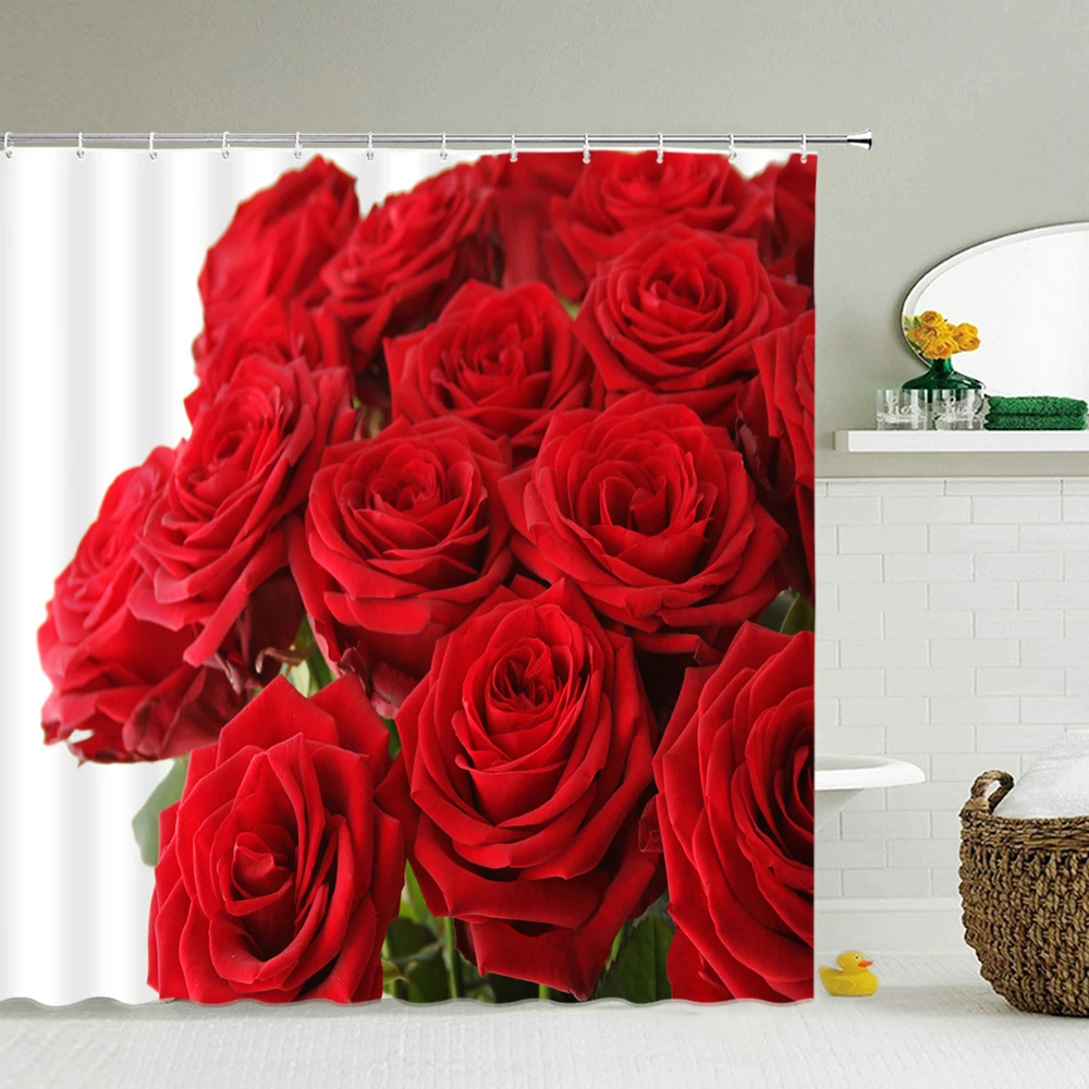 Rose Petal Printed Fabric Bathroom Shower Curtain Large 240x180cm Waterproof Pink Love Bath Curtains Valentine's Day Decoration
Rose Petal Printed Fabric Bathroom Shower Curtain Large 240x180cm Waterproof Pink Love Bath Curtains Valentine's Day Decoration