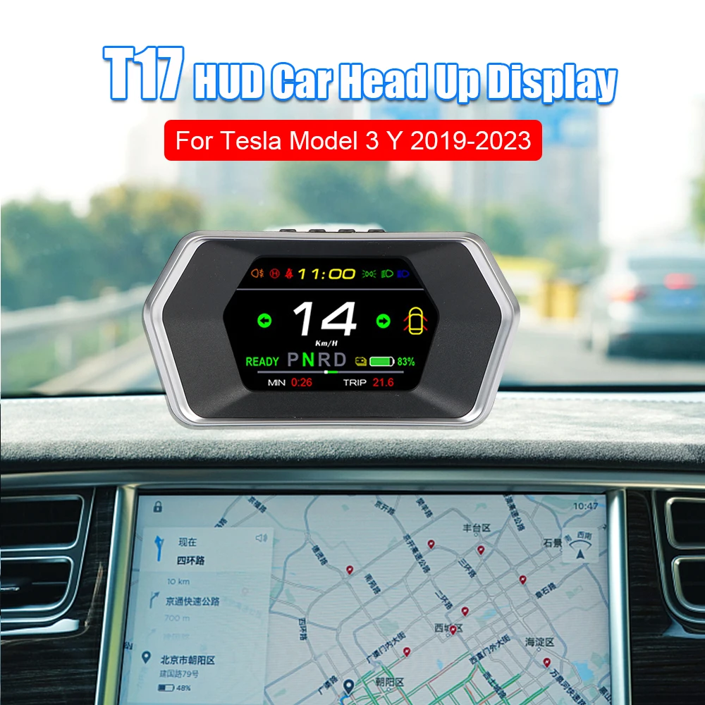 T17 HUD Автомобильный дисплей на лобовое стекло для Tesla Model 3 Y Спидометр Одометр цифровые часы Датчик скорости батарея тестер на борту компьютера
T17 HUD Автомобильный дисплей на лобовое стекло для Tesla Model 3 Y Спидометр Одометр цифровые часы Датчик скорости батарея тестер на борту компьютера