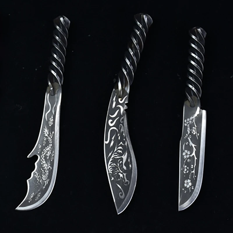 Longquan Kitchen Knife 7Cr17MoV All-in-one Design Sharp Camping Barbecue Cleaver Paring Boning Multi Mini Knife Steel Handle
Longquan Kitchen Knife 7Cr17MoV All-in-one Design Sharp Camping Barbecue Cleaver Paring Boning Multi Mini Knife Steel Handle